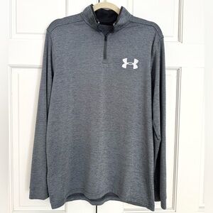 Under Armour Heather Gray Zip Pullover